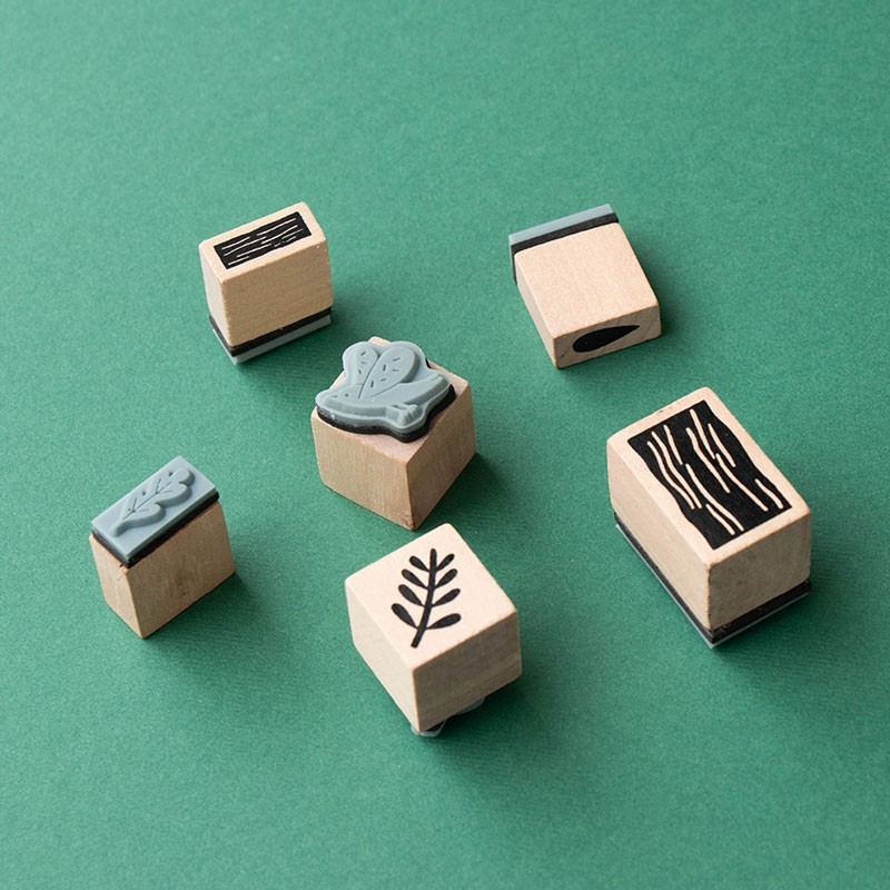 relaxing wooden stamps activity
